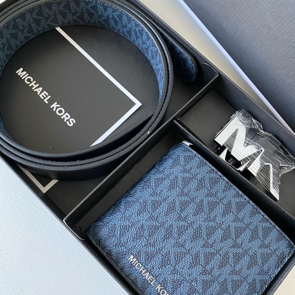 Michael Kors Men Box Set Wallet + Belt - Picture 2 of 8